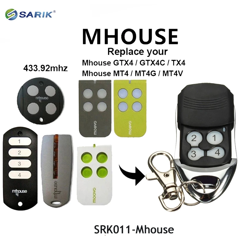 

New design Wireless remote control 433 MHz Cloning gate Auto Key Duplicator Mhouse GTX4/GTX4C/MT4/MT4G
