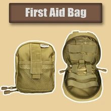 Pochette de survie en plein air, boîte médicale de grande taille, sac de formation SOS/paquet, trousse de premiers soins tactique, trousse médicale, Molle EMT d'urgence