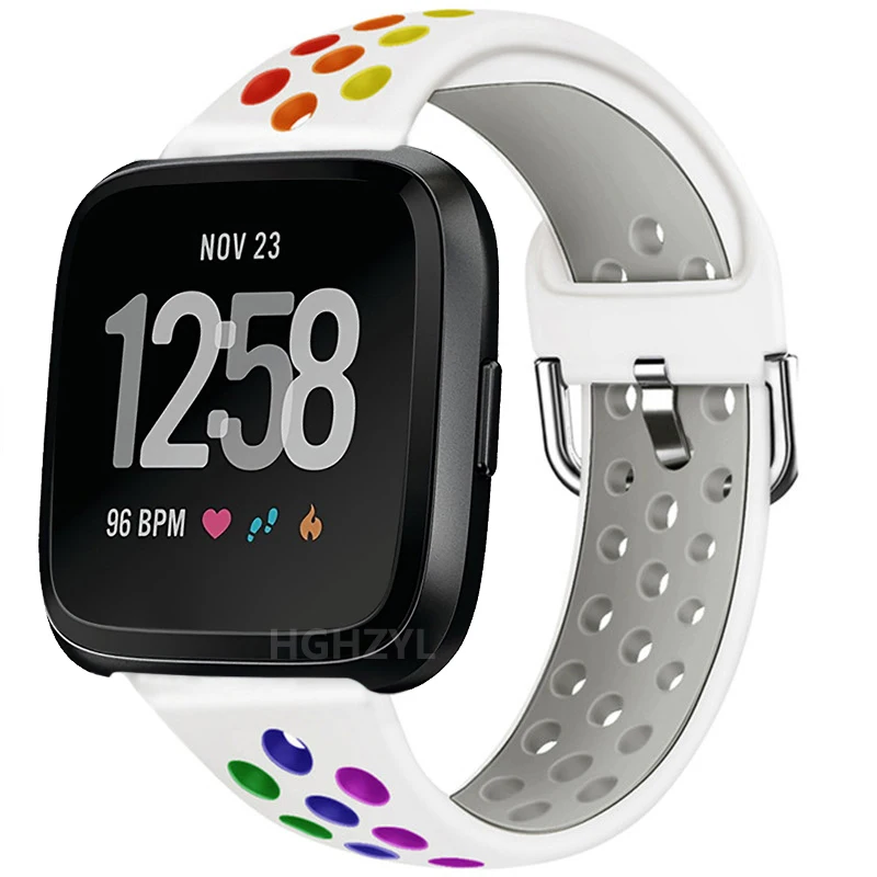 fitbit versa rainbow band