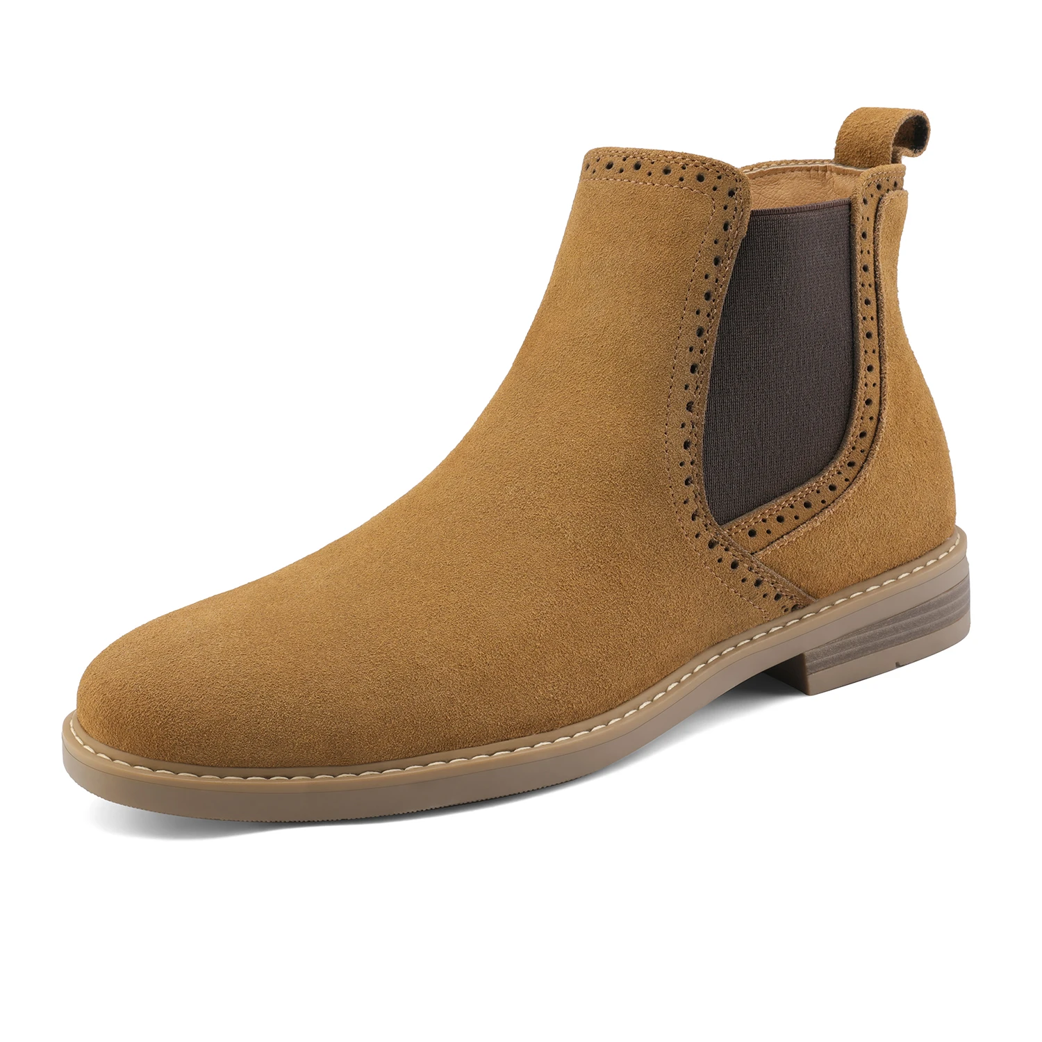 Mens Boots Men's Shoes Suede Ankle Chelsea Winter Men Male Comfortable Shoe - Цвет: tan