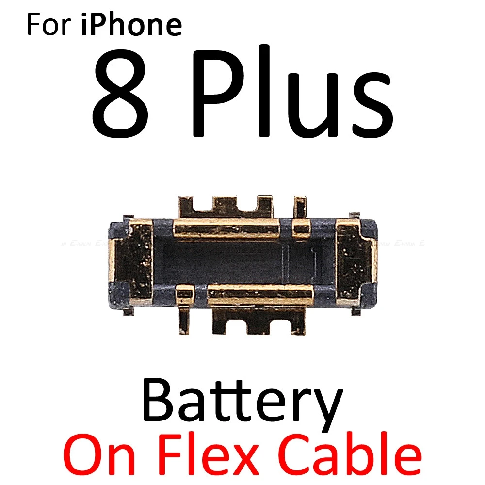 2 шт. Высококачественный встроенный FPC разъем аккумулятора Держатель контактов для iPhone 7 8 Plus X XR XS Max On Logic гибкий кабель материнской платы - Цвет: On Flex 8 Plus