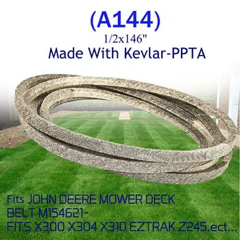 

For Kevlar Mower Belt For John Deere Mower V-belt M154621 Mower Deck Belt 1/2 "x 146" Fits X300 X304 X310 EZTRAK Z245