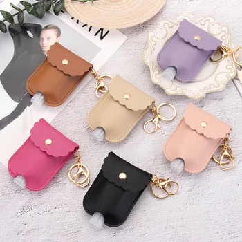 

Portable Hand Washing Bottle Refillable Bottles Keychain Holder Flip Cap Travel Refillable Bottles Soap Containers with Keyring