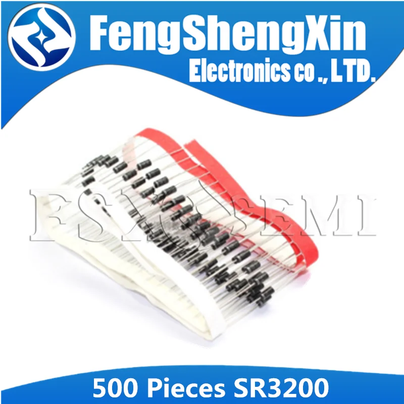 

500 шт., диоды Schottky DO-27 SR3200 SB3200 3A 200V