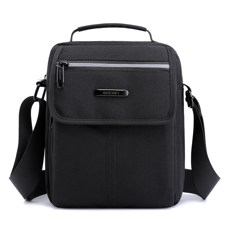 

New Arrival Men's Shoulder Bag Waterproof Nylon Multi-layer Crossbody Bag For Men Black Small Casual Travel Bag Men bolso hombre
