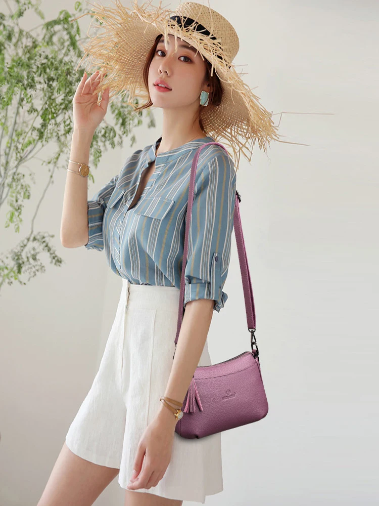 High Quality Hot Sale Small Flap Bags Ladies New Fashion Women's Genuine Leather Handbags Shoulder Crossbody Bag For Women