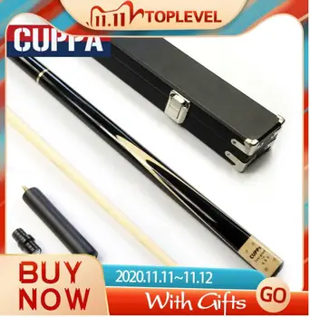 

New Arrival Cuppa 3/4 Billiard Snooker Stick Kit with Snooker Cue Case Set 9.8mm Tip Maple/Ash Wood Shaft Durable Options China