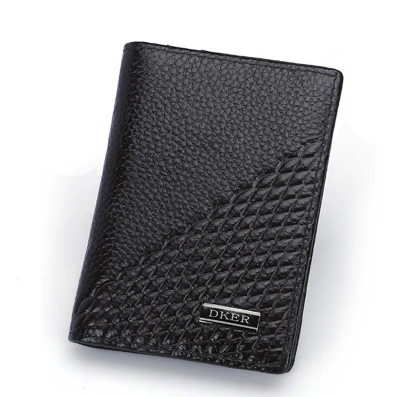 

Genuine Leather Male Wallet Small Men's Purse New Designer Credit Card Holder Cartera Mens Wallets Man Fashion Cross Money Bag