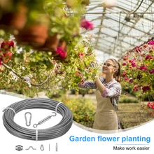 10/20/30M Trellis Climbing Plants Climbing Vine Rack garden Rope Plant Potted Support Frame Flower Wall Bracket Garden Tools