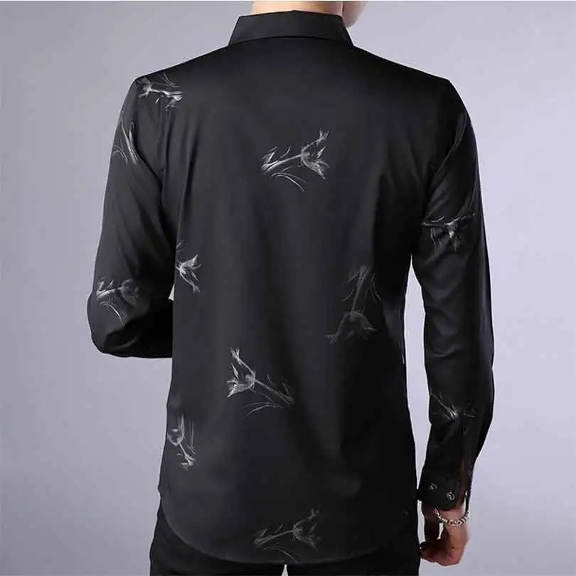 Брендовая весенне-осенняя модная повседневная клетчатая рубашка chemise homme manche, Длинные рубашки, Мужская одежда, мужская деловая рубашка