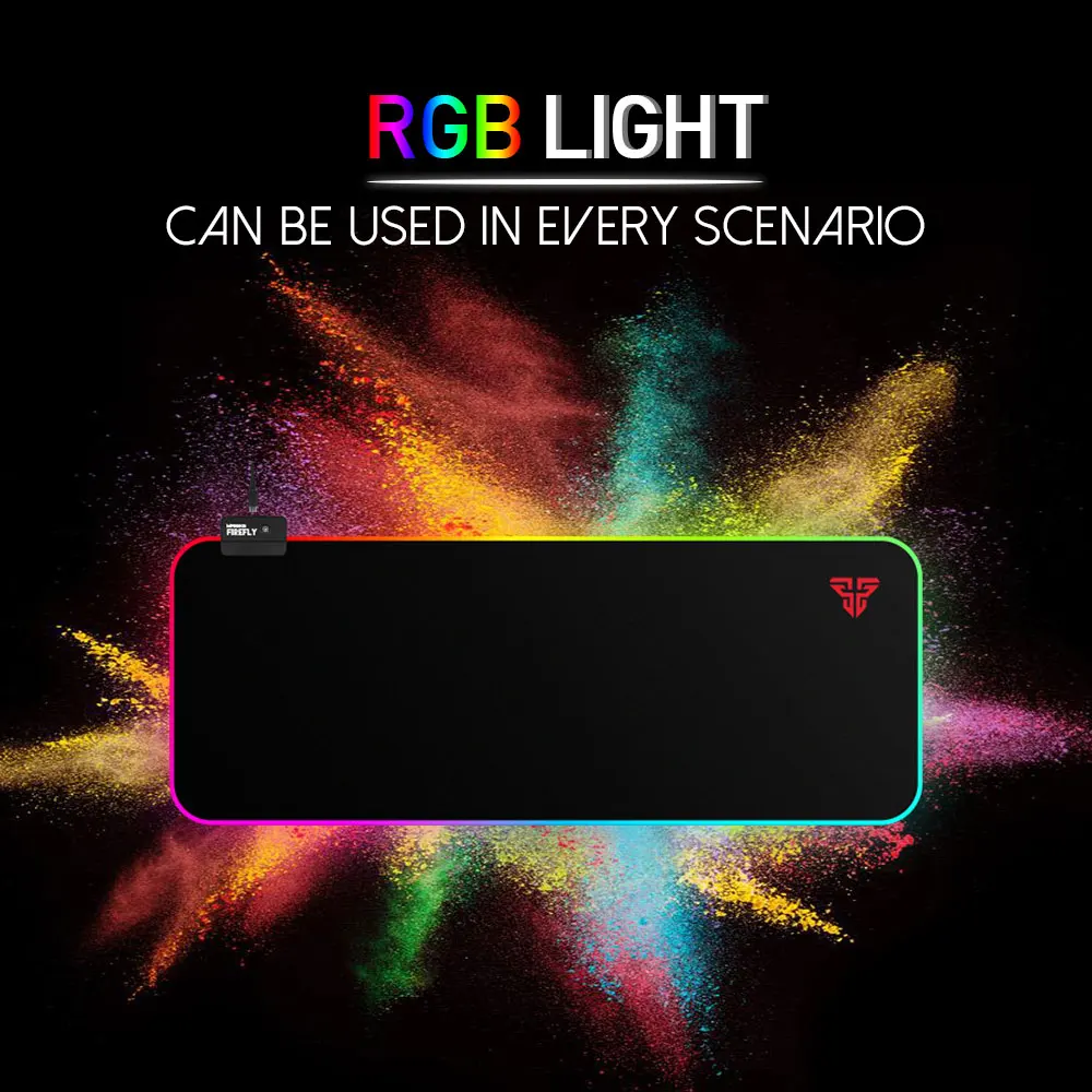 Pаспродажа FANTECH MPR800S RGB коврик для мыши игровой коврик для мыши 800x30x0,03 см USB Коврик для мыши ультра гладкая тканевая поверхность с фиксирующей кромкой дл...