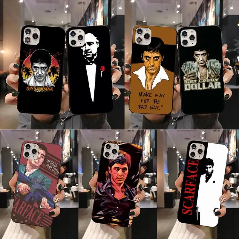 Чехол для телефона Scarface Godfather For Man с рисунком iphone 12 pro max 11 XS MAX 8 7 6 6S Plus X 5S SE 2020 XR |