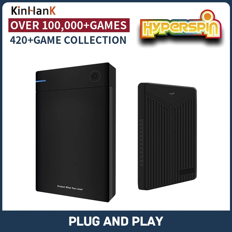 Игровой жесткий диск hyперспективin подходит для PSP/PS1/N64/PS3/PS2/SS и т. д. 100000 +