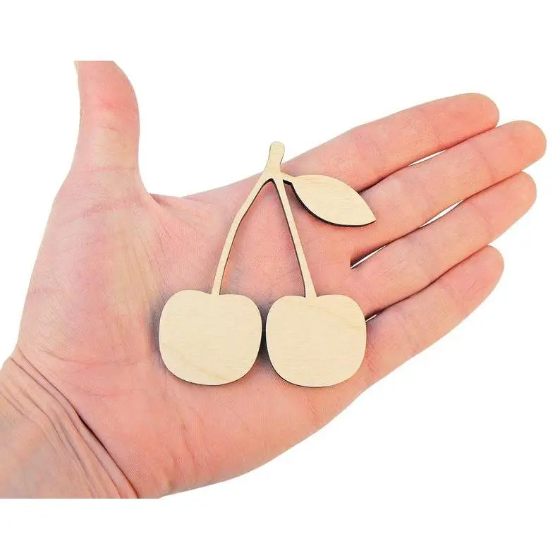 

Wooden Cherry (8cm) Shape Art Projects Craft Decoration Embelishments Decoupage Ornament Craft Supply 0388