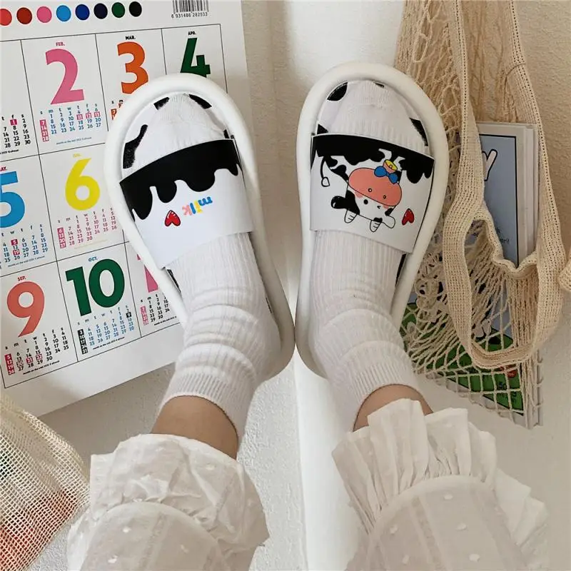 

Fashion Cartoon Cute Slippers Bathroom Household Soft Bottom Beach Slippers Female Shoes for Men Shoes Home Slippers for Men