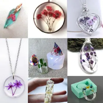 

1Box Epoxy Filler Real Dried Flower Mixed 3D Nail Stickers Decor Herbarium Craft