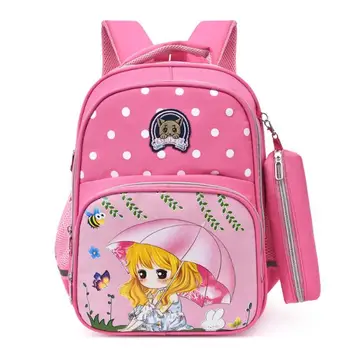 

Children's School Bag 2020 Cute Cartoon Backpack Elementary School Schoolbag 2Pcs Set Light-weight Student Backpack Mochila