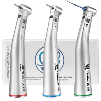 

Best dental Ti-max series low speed contra angle handpiece X95L+X25L+X15L fiber optic LED micro motor hand piece