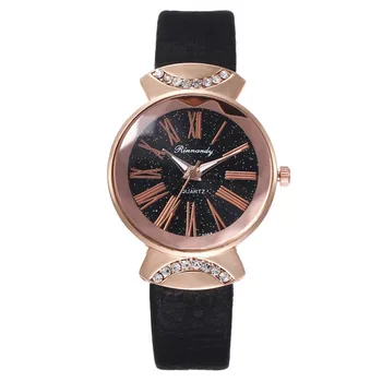 

Women Watches Leather Fashion Student Belt Watch Creative Lady Roman Star Watch Fashion Watch relogio feminino часы женские