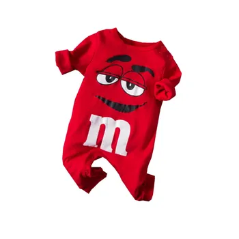 

Baby Boys Girls Autumn Romper Funny Face Layette Multi-Color Sleep and Play Jumpsuit Infant Cotton Outfits for 6-18 Months