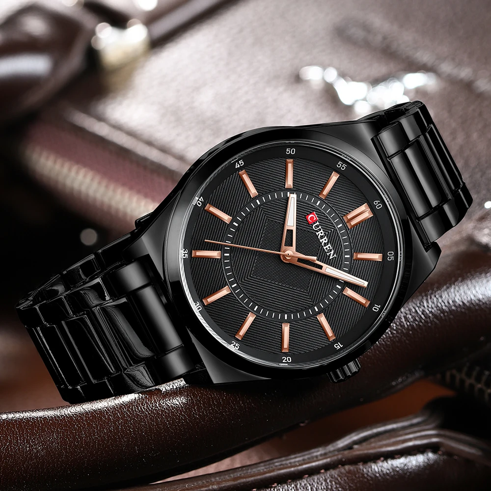 CURREN orologi uomo Top Brand lusso quarzo classico orologio da polso da  lavoro nero orologio con cinturino in acciaio inossidabile semplice|Quartz  Watches| - AliExpress