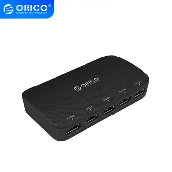 

ORICO 5 Ports Desktop Charger 5V2.4A*5 MAX 5V5A 25W Intelligent Charging Charger Adapter For Mobile Phone