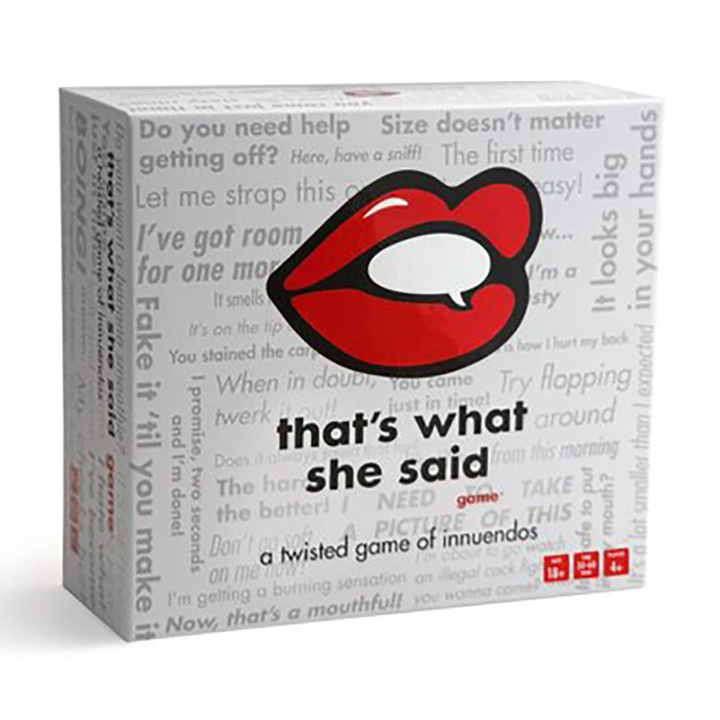 

That's What She Said Anti-Human Table Games English Version Against Humanity Entertainment Board Games