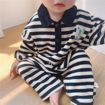

MILANCEL 2020 baby romper classical striped baby boys rompers loose style Koran baby jumpsuit