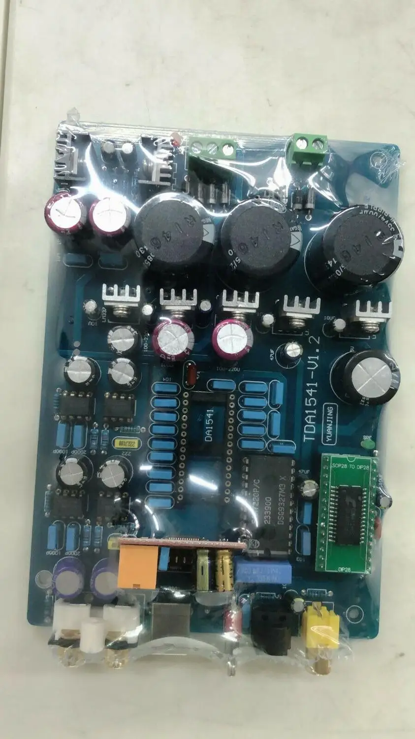 TDA1541 Fiber Coaxial Decoder Board (with USB, without 1541 IC without 7220IC)