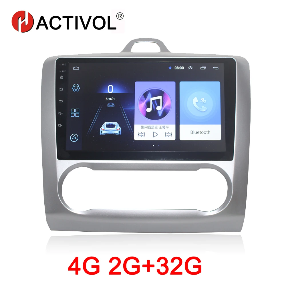 HACTIVOL 2G + 32G Android 9 1 автомобильный радиоприемник для Ford Focus 2 S Max MAX 2007 2011