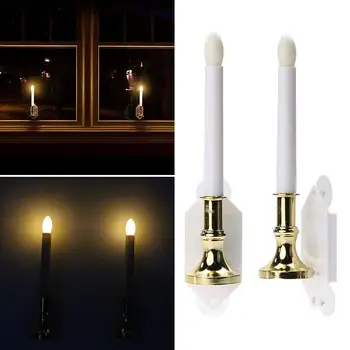 

Solar Votive Creative Romantic Candles Light LED Tealight Candles Lamp Electronic Home Window Flickering Christmas Decor