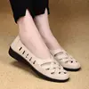 Breathable Flats Female Shoes Summer 2022 New Arrival Genuine Leather Flats Woman Leather Loafers Mom Casual Shoes ► Photo 2/6