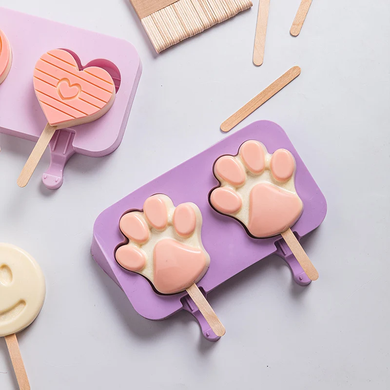 Silicone mold Forms for ice cream Mousse kitchen accessories bakery tools Animals Shape Jelly 3d pastry mould chocolate molds