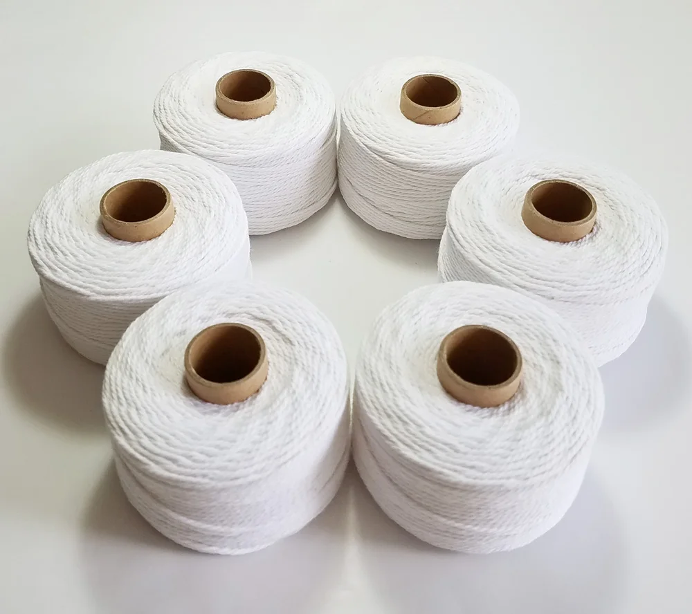 

White 100% cotton rope 80m/roll twine macrame cords 6pcs/lot for accessory DIY