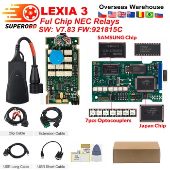 

Golden edge NEC relays Lexia 3 PP2000 Full Chip Diagbox V7.83 Firmware 921815C Lexia3 V48/V25 For Citroen for Peugeot OBDII diag