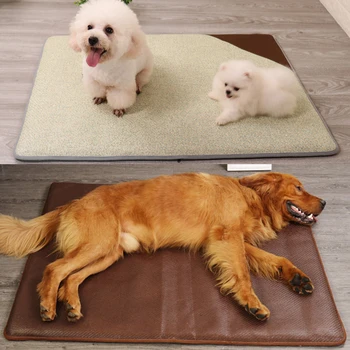 

Breathable Pet Summer Sleeping Mat Ice Pad Kennel Dog Cat Cooling Mat Moisture-Proof Cooler Mattress Chair Cushion