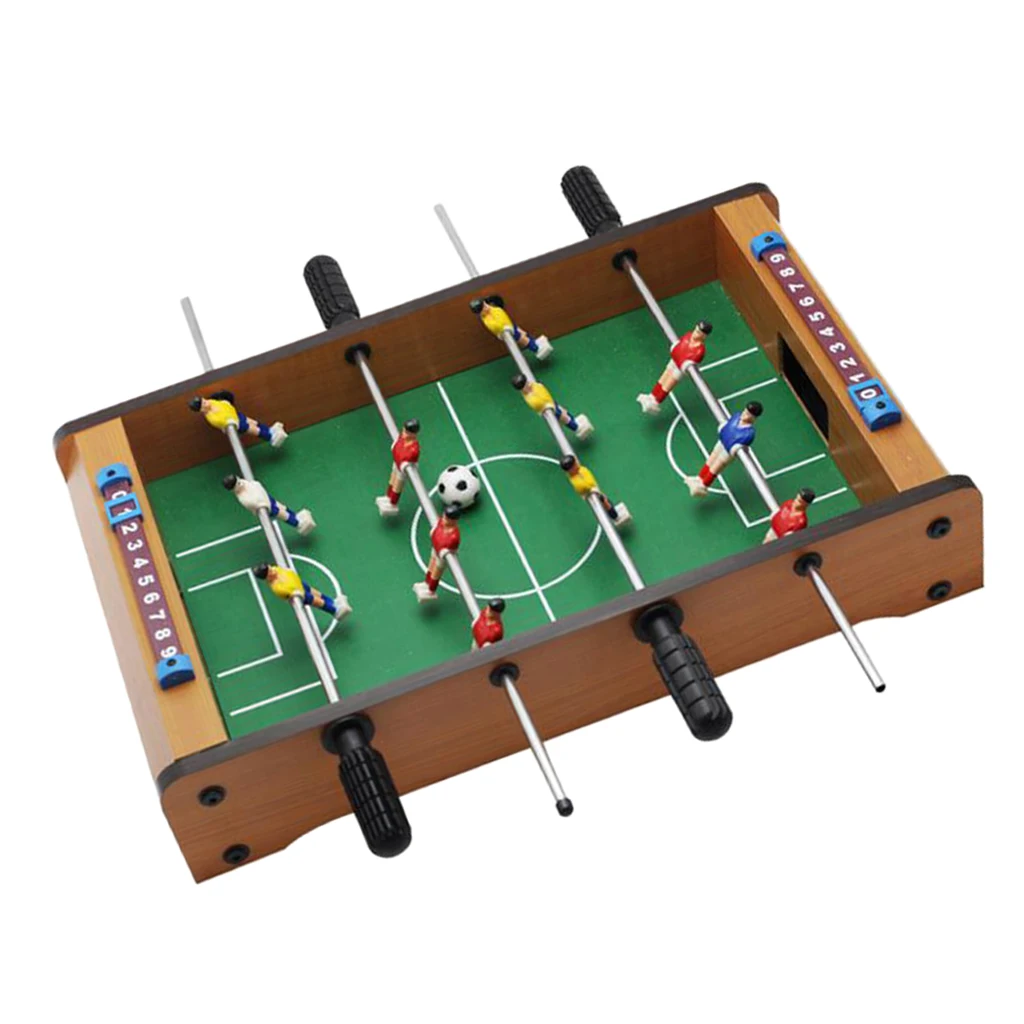 Mini Tabletop Foosball Table-Portable Mini Table Football / Soccer Game Set with Two Balls and Score Keeper for Adults Kids