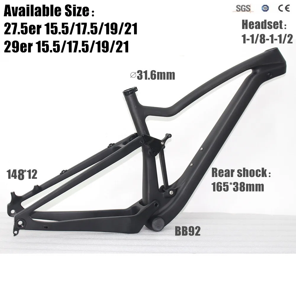 Perfect 29er Boost Full Suspension Carbon Mountain Bike XC MTB Frameset carbon suspension frame disc 2018 29er mtb frame 4 Perfect 29er Boost Full Suspension Carbon Mountain Bike XC MTB Frameset carbon suspension frame disc 2018 29er mtb frame 4