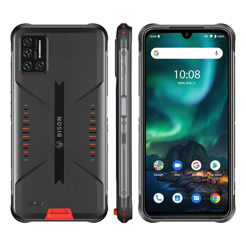 UMIDIGI BISON Smartphone  IP68/IP69K Waterproof Rugged Phone 6GB+128GB NFC Android 10 48MP Matrix Quad Camera 6.3" FHD+ Display poco best smartphone UMIDIGI