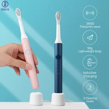 

Soocas Pinjing So White EX3 Sonic Electric Toothbrush Tooth Brush USB Rechargeable Ultrasonic Automatic Toothbrushes For XiaoMi