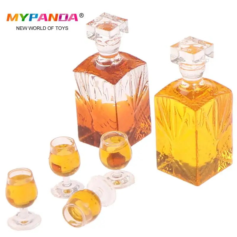 NEW Mini Wine Bottle Miniature Food Scene Model Doll House Accessories 1:12 Girls Toys Dollhouse | Игрушки и хобби