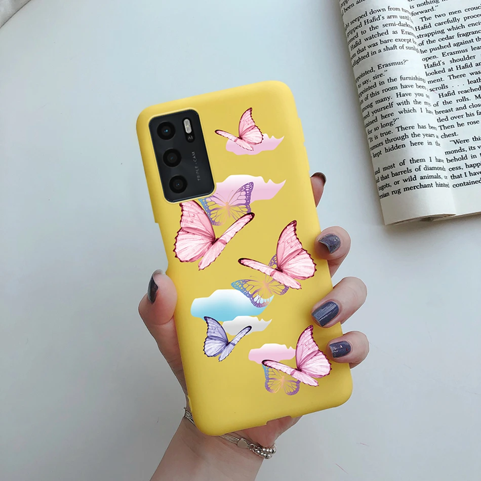 cases for oppo black For Oppo A16s 2021 Case Rainbow Heart Painted Silicone Soft Phone Back Protector Cover for OPPO A16 OPPOA16 A 16 s 2021 TPU Case cases for oppo cases