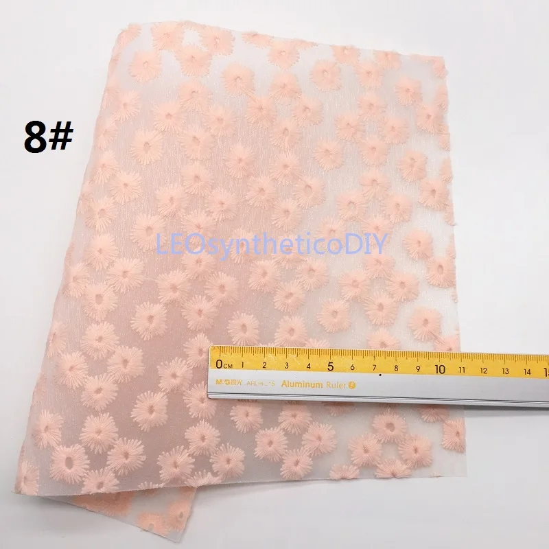 1 шт. 21X29 см стеганые цветы на сетке для изготовления луков LEOsyntheticoDIY T258A