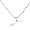 Stainless Steel Gambia Map Flag Pendant Necklace Gambian Map Chain Jewelry 3