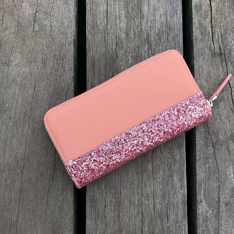 Kopen Portemonnee Dames Kerst Stijl Lange Portemonnee Vrouwen Rits Pu Lederen Portemonnee Grote Capaciteit Lady Wrist Band Handtas Kaart Telefoon Tas