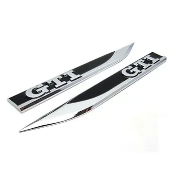 

3D Chromed Emblem Badge Decal Sticker Logo Fenders Side Metal For Golf MK4 MK5 MK6 Golf GTI 5 6 7 Stickers Auto Accessories