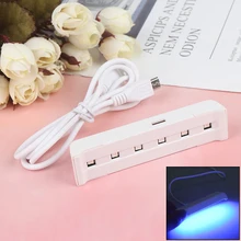 6/12 Вт инструменты для нейл-арта белая Сушилка для ногтей машина УФ светодиодный светильник портативный микро USB кабель для домашнего использования для ногтей УФ-гель сушилка лака