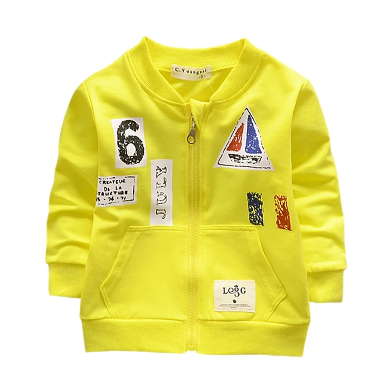 

Baby Boy Girl Outfits Alphabet Print Casual Zipper Patchwork Color Sweatshirt Kids Coat Outfits Tops