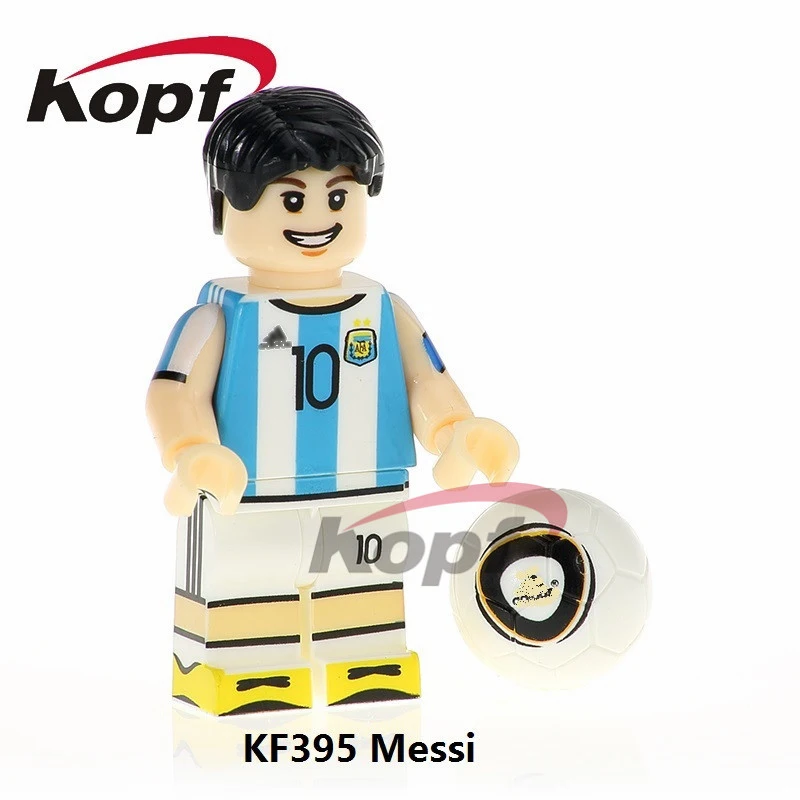 KF395 20pcs No Box 20 шт. KF6047 строительные блоки Супер Герои известный певец Месси Popeye Бекхэм Фредди Меркурий Куклы Фигурки для детей игрушки подарок - Цвет: KF395 20pcs No Box