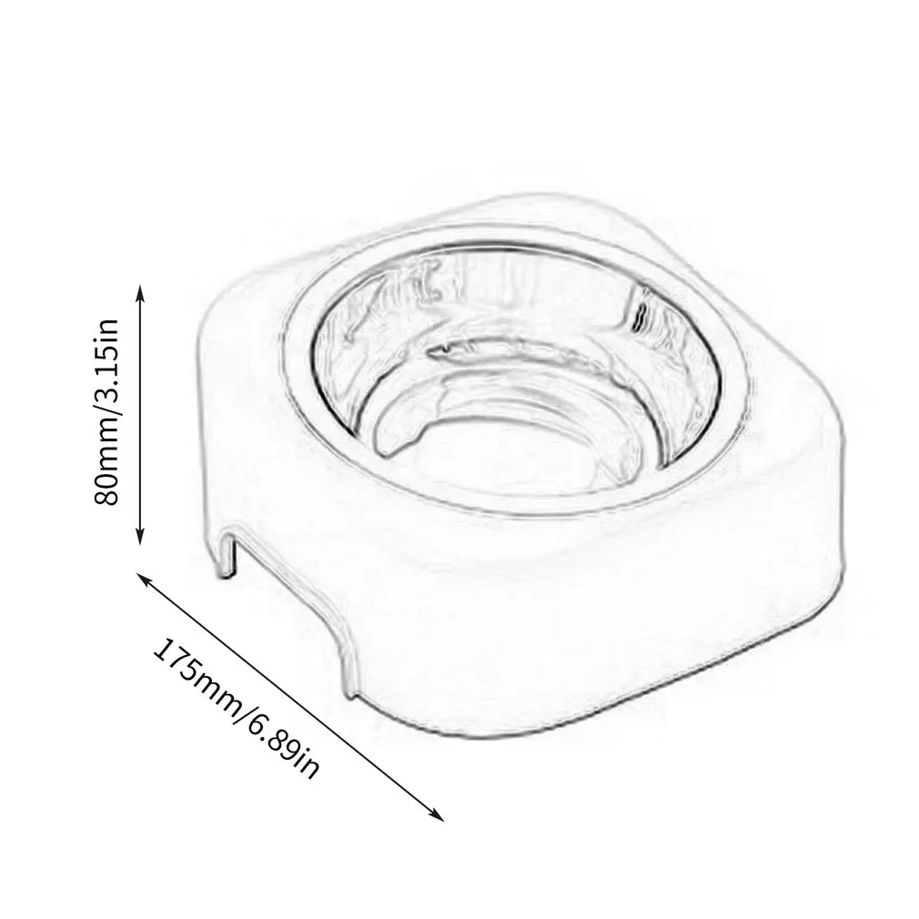 Делюкс Нержавеющая сталь миска для собаки, домашних животных кошка съемные чаши питателя без учета резиновой лоток для маленьких, средних и больших собак